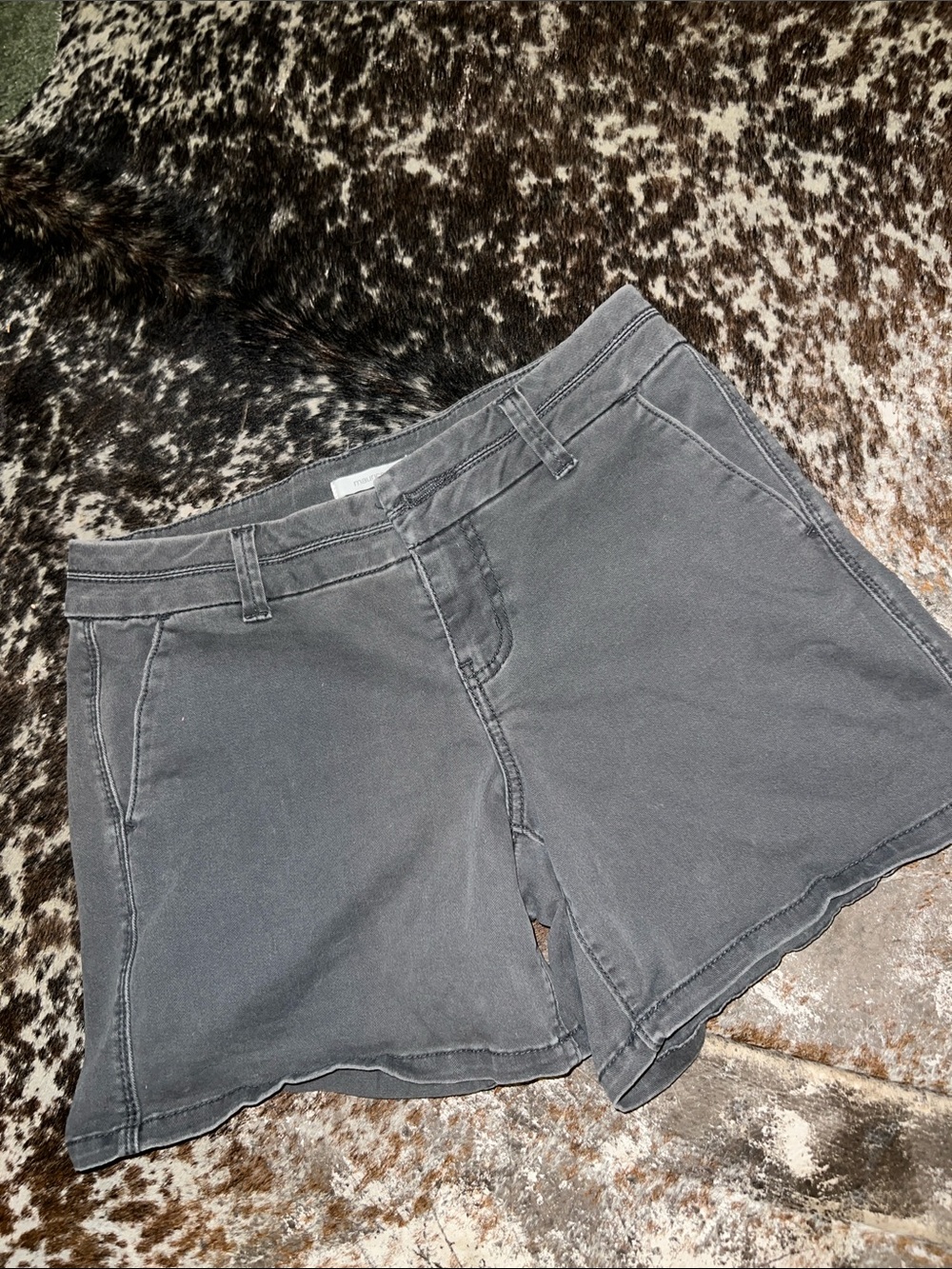Maurices Washed Black Women's Bermuda Shorts